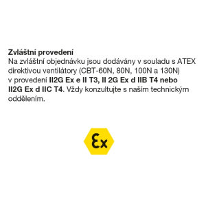 ventilátory na špeciálnu objednávku v súlade so smernicou ATEX
