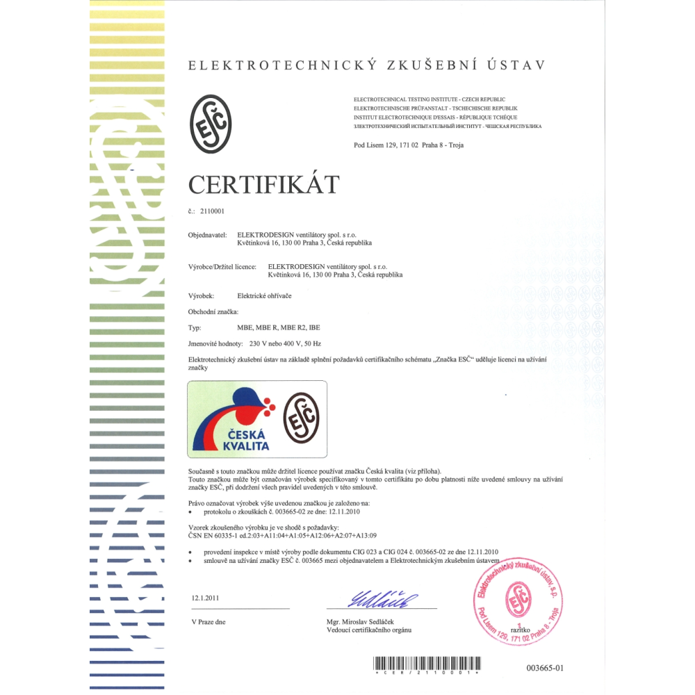 Český certifikát kvality