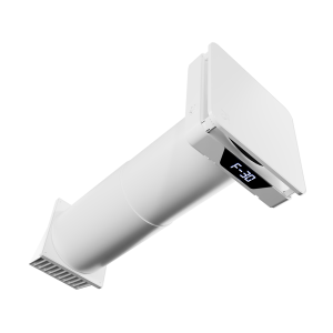 pohľad na jednotku zospodu s viditeľným digitálnym displejom